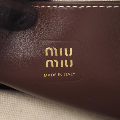 IVY アイビー ハンドバッグ レザー ダークブラウン 2WAY ミュウミュウ バッグ miu miu