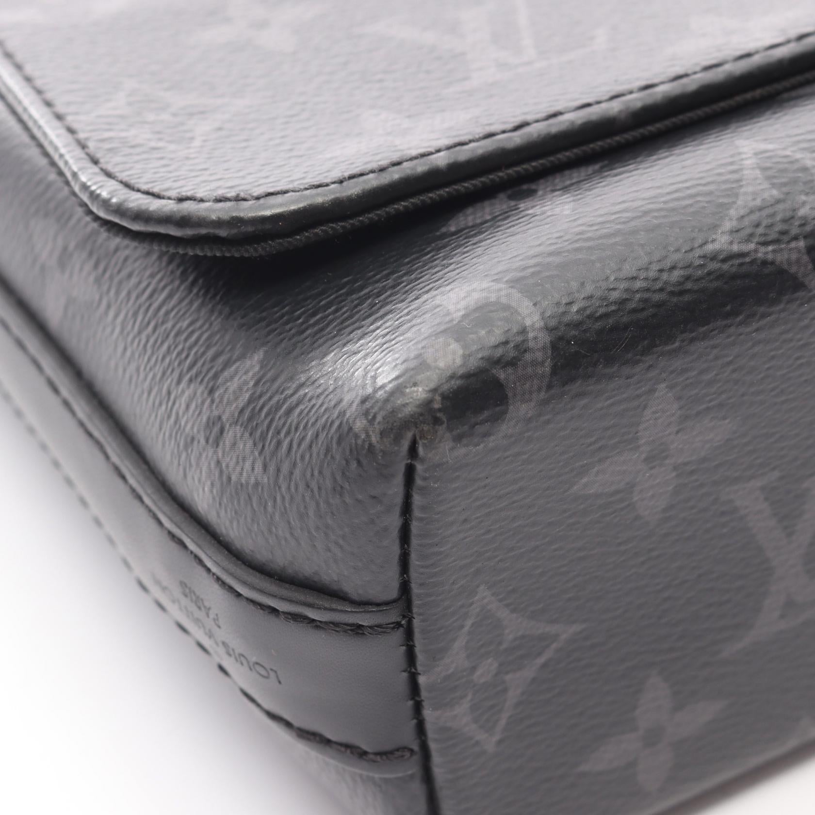 正規品 ルイヴィトン エクリプス pvc レザー モノグラム ブラザ ブラック ポルトドキュマン ヴォワヤージュ モノグラムエクリプス ビジネス