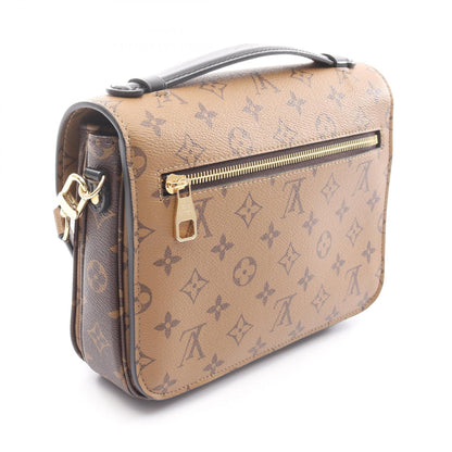 ポシェット メティス MM モノグラムリバース ハンドバッグ PVC レザー ブラウン ブラック 2WAY ルイヴィトン バッグ LOUIS VUITTON