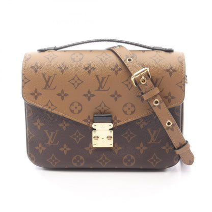 ポシェット メティス MM モノグラムリバース ハンドバッグ PVC レザー ブラウン ブラック 2WAY ルイヴィトン バッグ LOUIS VUITTON