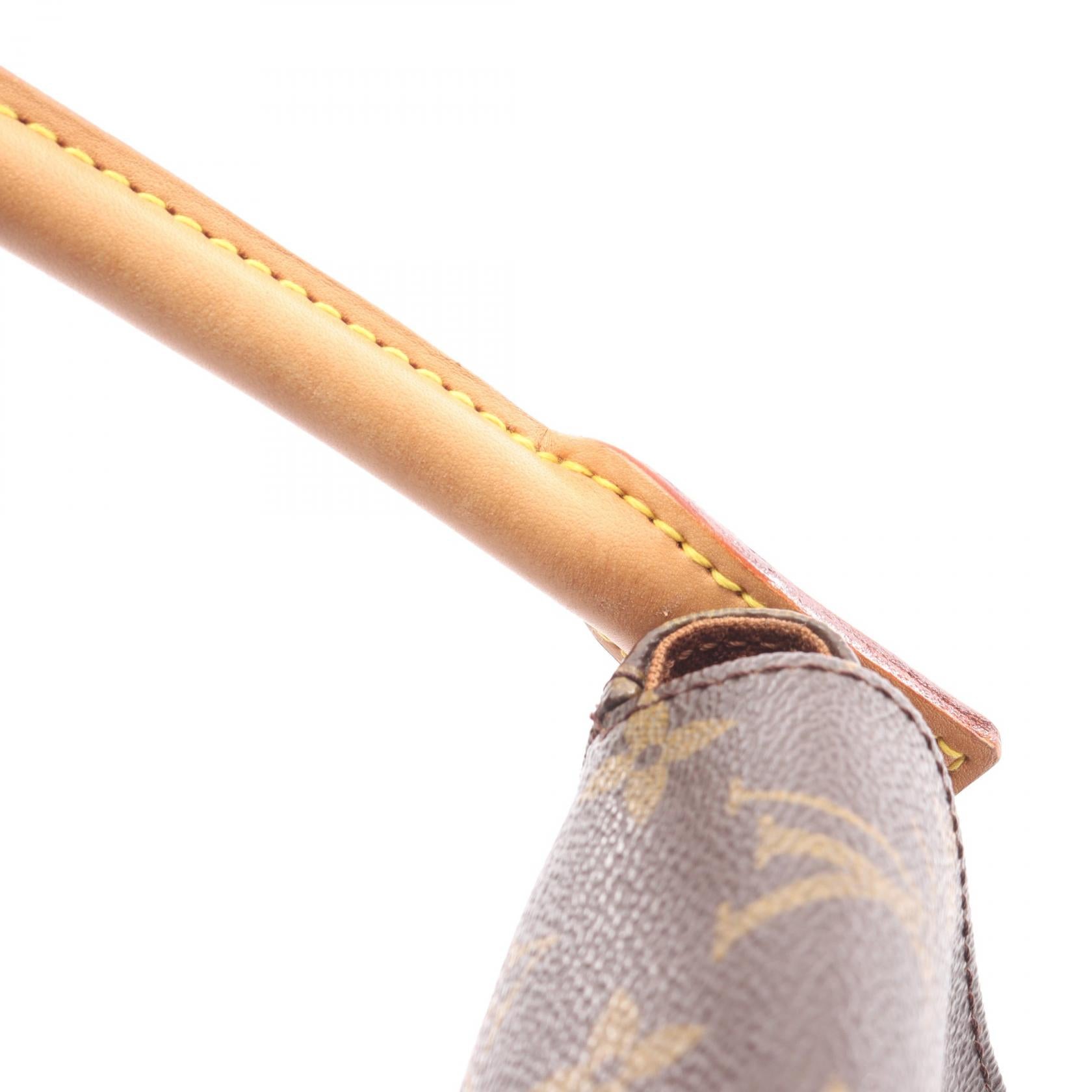 ミニルーピング モノグラム ハンドバッグ PVC レザー ブラウン ルイ