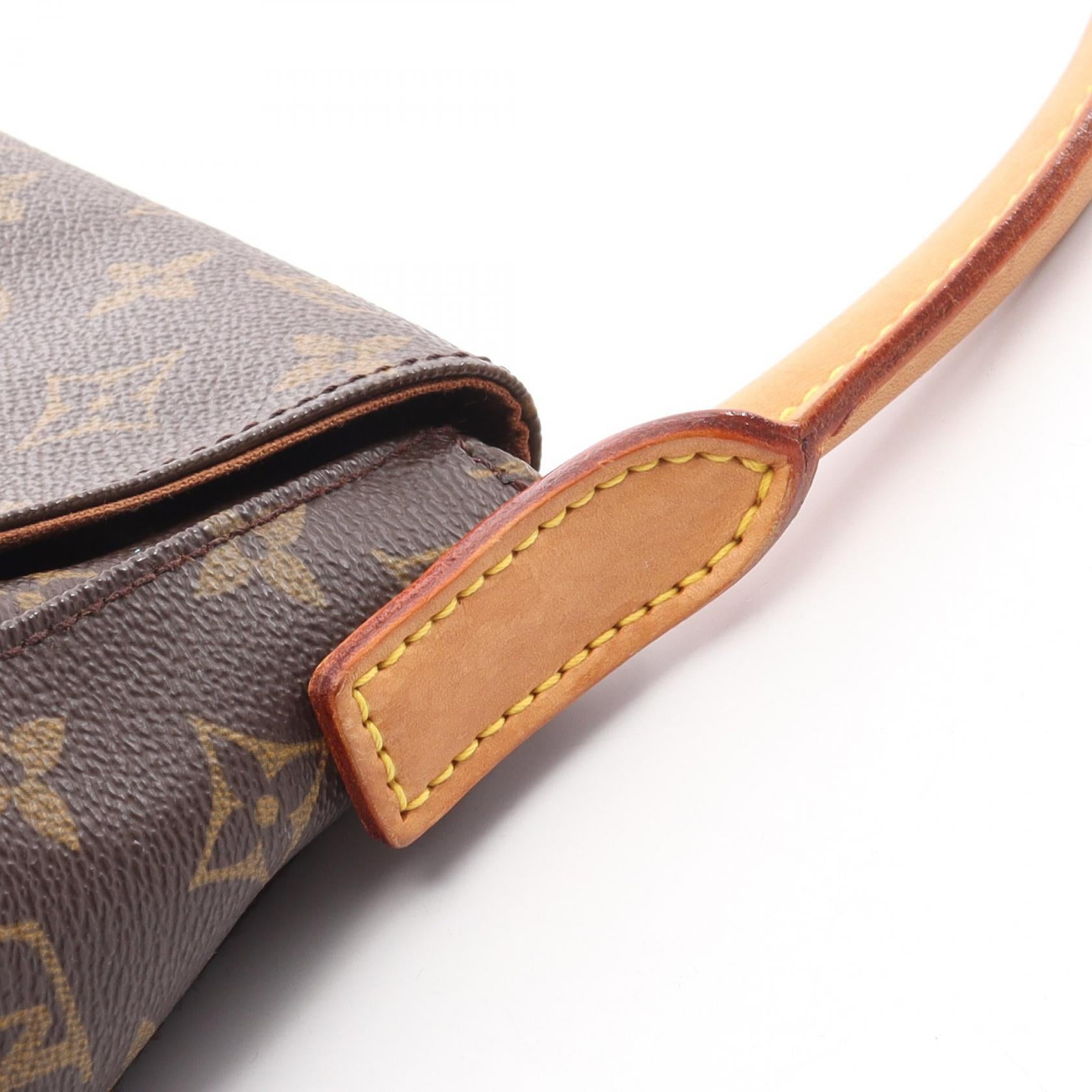 ミニルーピング モノグラム ハンドバッグ PVC レザー ブラウン ルイ