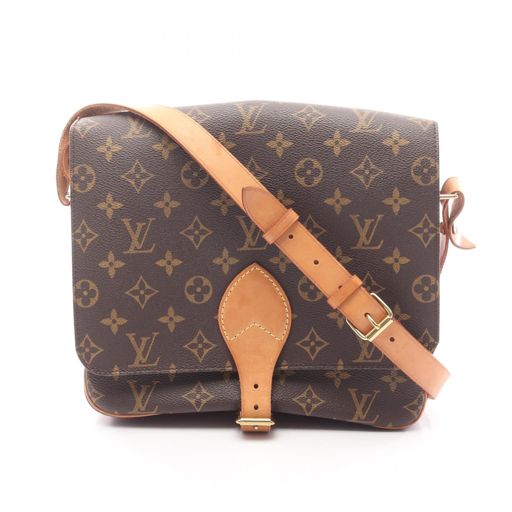 カルトシエールGM モノグラム ショルダーバッグ PVC レザー ブラウン ルイヴィトン バッグ LOUIS VUITTON