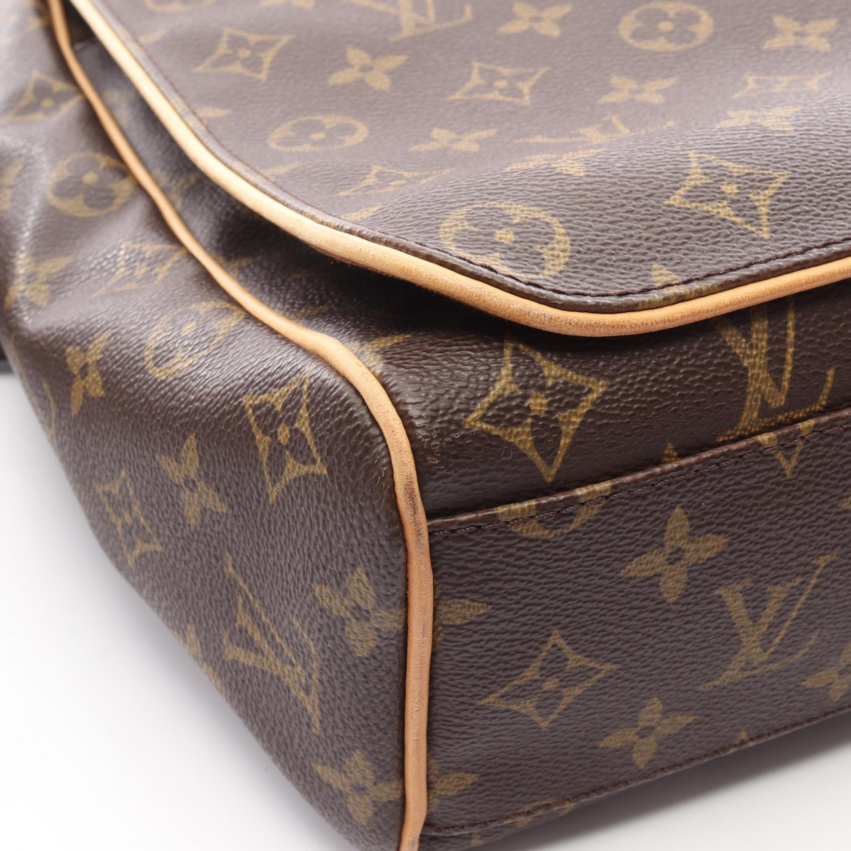 ルイ・ヴィトン LOUIS VUITTON アベス ショルダーバッグ バッグ PVCコーティングキャンバス レザー モノグラム メンズ レディース ブラウン系 M45257 【中古】 LOUIS VUITTON - ルイ・ヴィトン LOUIS VUITTON アベス モノグラム