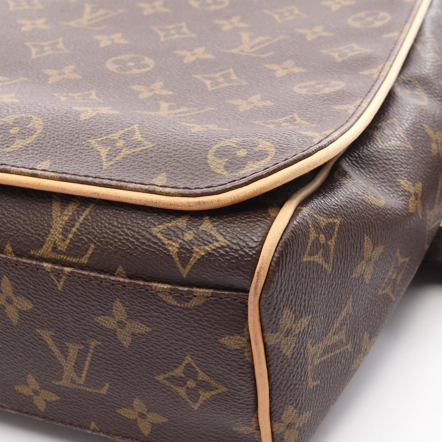 アベス モノグラム ショルダーバッグ PVC レザー ブラウン ルイヴィトン バッグ LOUIS VUITTON