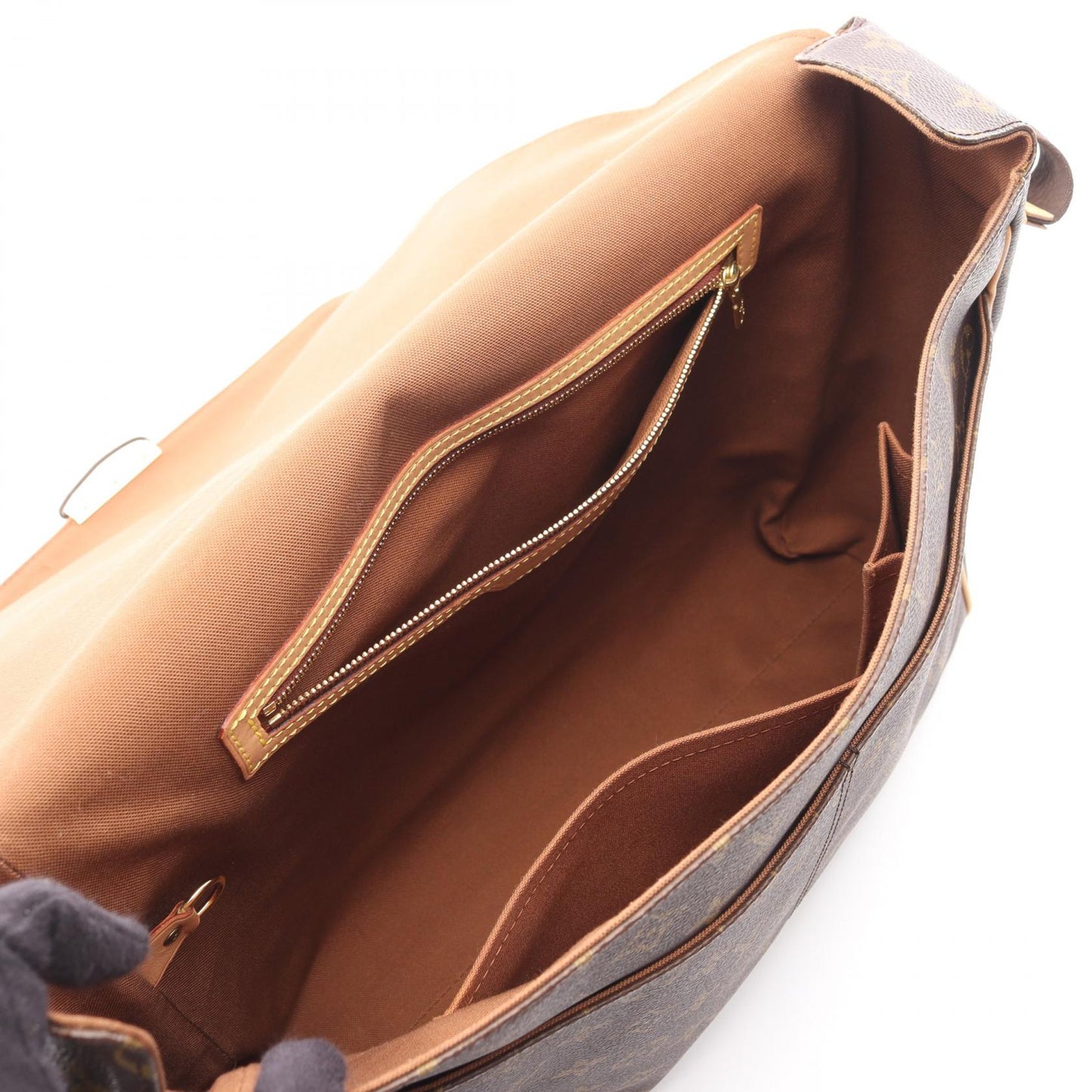 アベス モノグラム ショルダーバッグ PVC レザー ブラウン ルイヴィトン バッグ LOUIS VUITTON