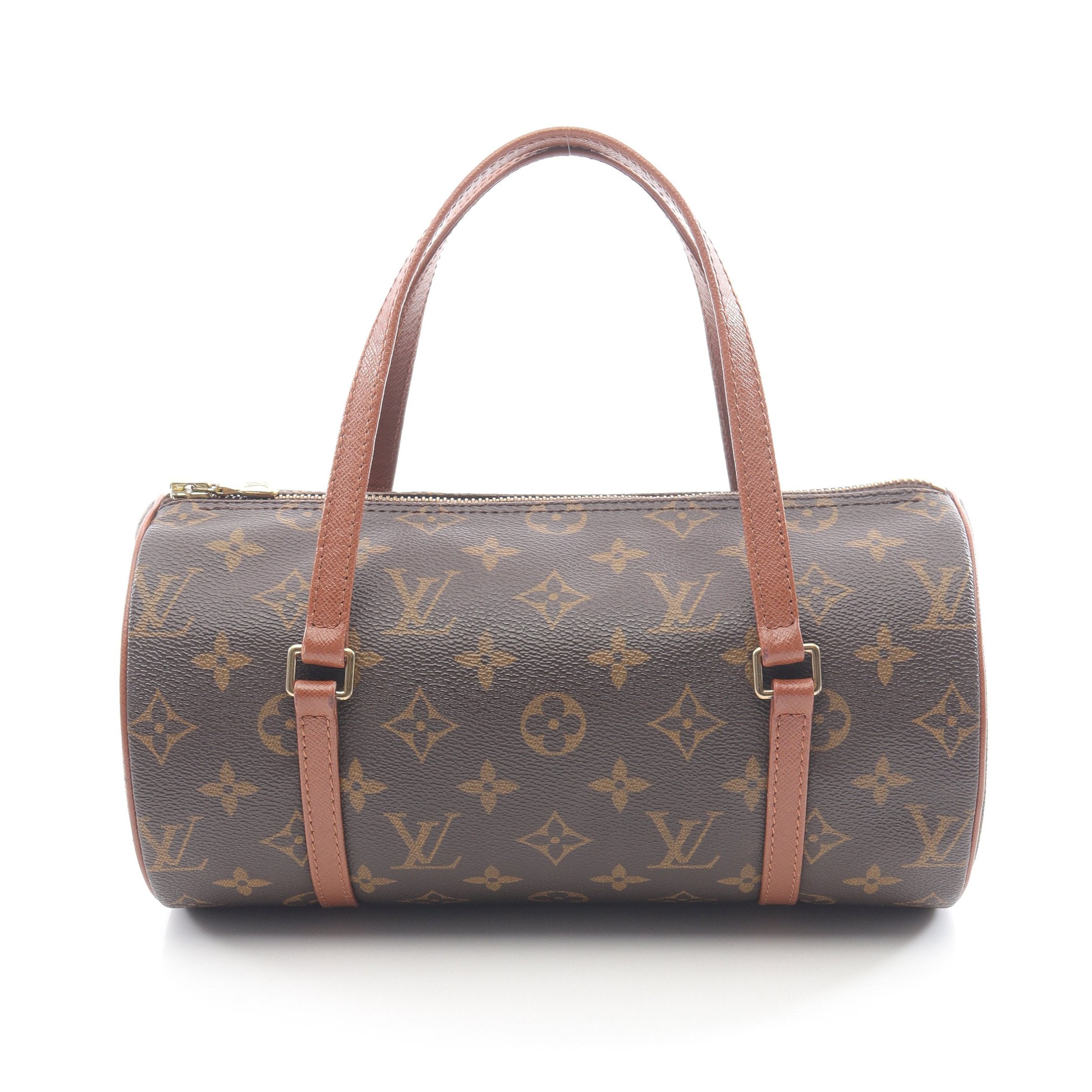 au Louis Vuitton パピヨン26 モノグラム ハンドバック パピヨン26 モノグラム 旧型 ハンドバッグ PVC レザー ブラウン ルイ