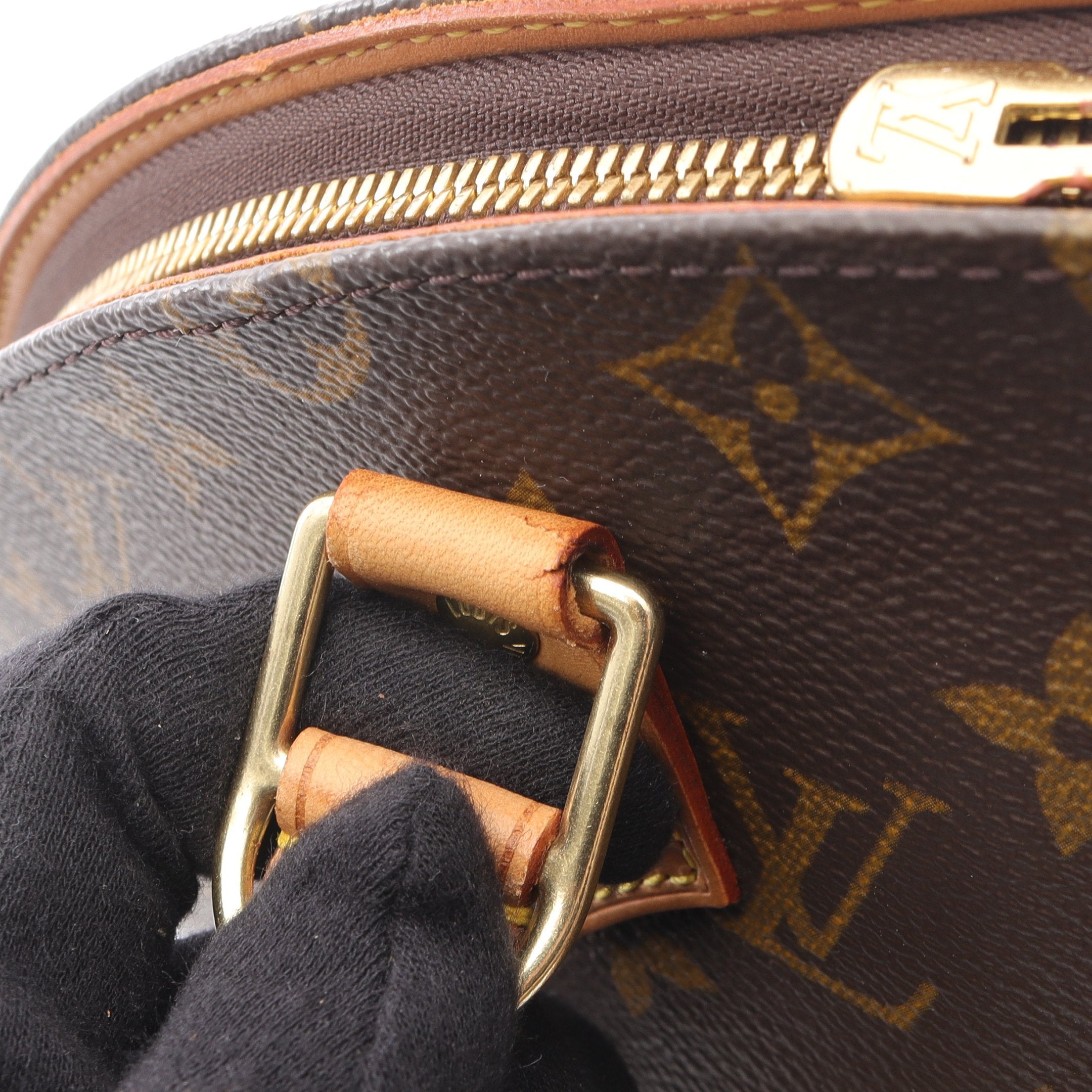 エリプスMM モノグラム ハンドバッグ PVC レザー ブラウン ルイ