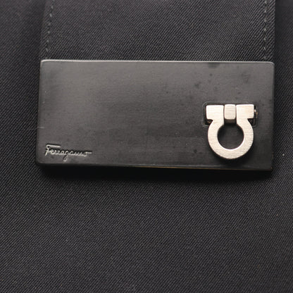 ガンチーニ ワンショルダーバッグ キャンバス レザー ブラック サルヴァトーレフェラガモ バッグ Salvatore Ferragamo