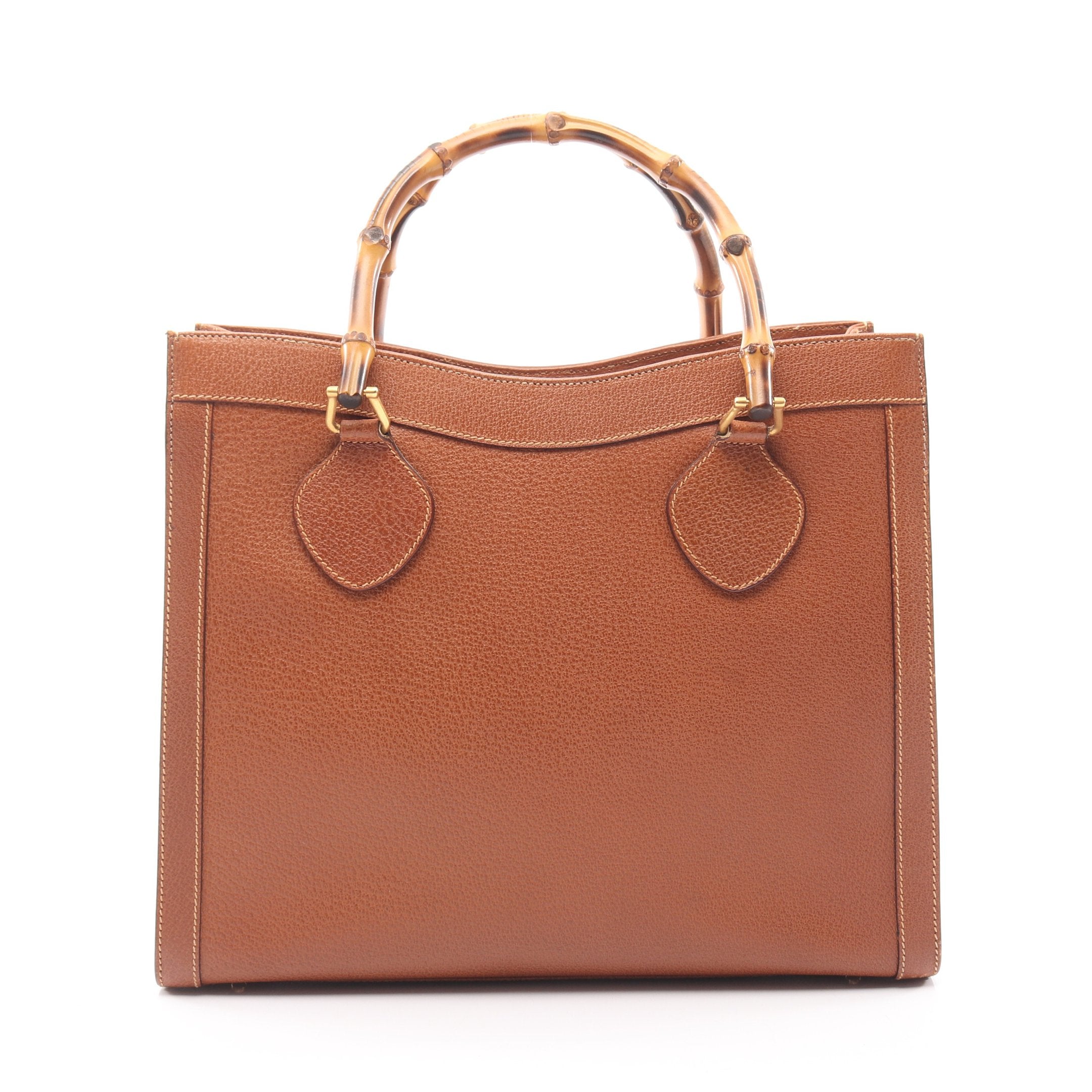 バンブー ハンドバッグ レザー ブラウン グッチ – RECLO