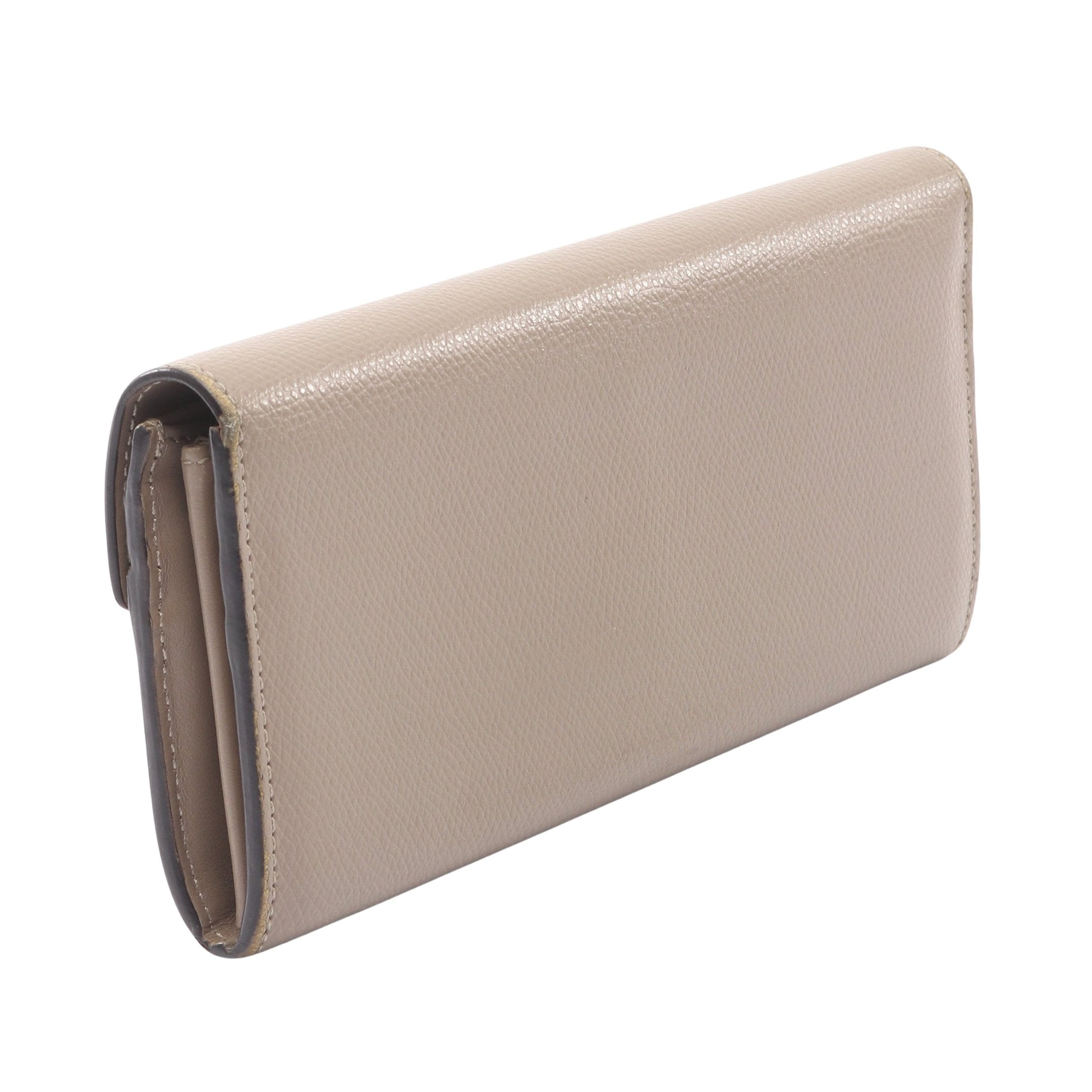 エフ イズ 二つ折り長財布 レザー グレーベージュ フェンディ – RECLO