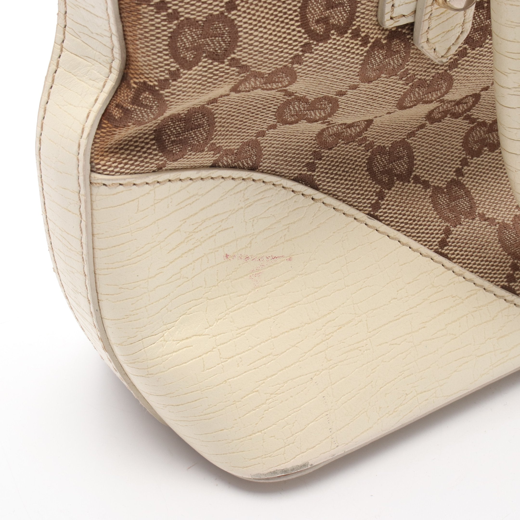 ホースビット シェリーライン ハンドバッグ キャンバス レザー