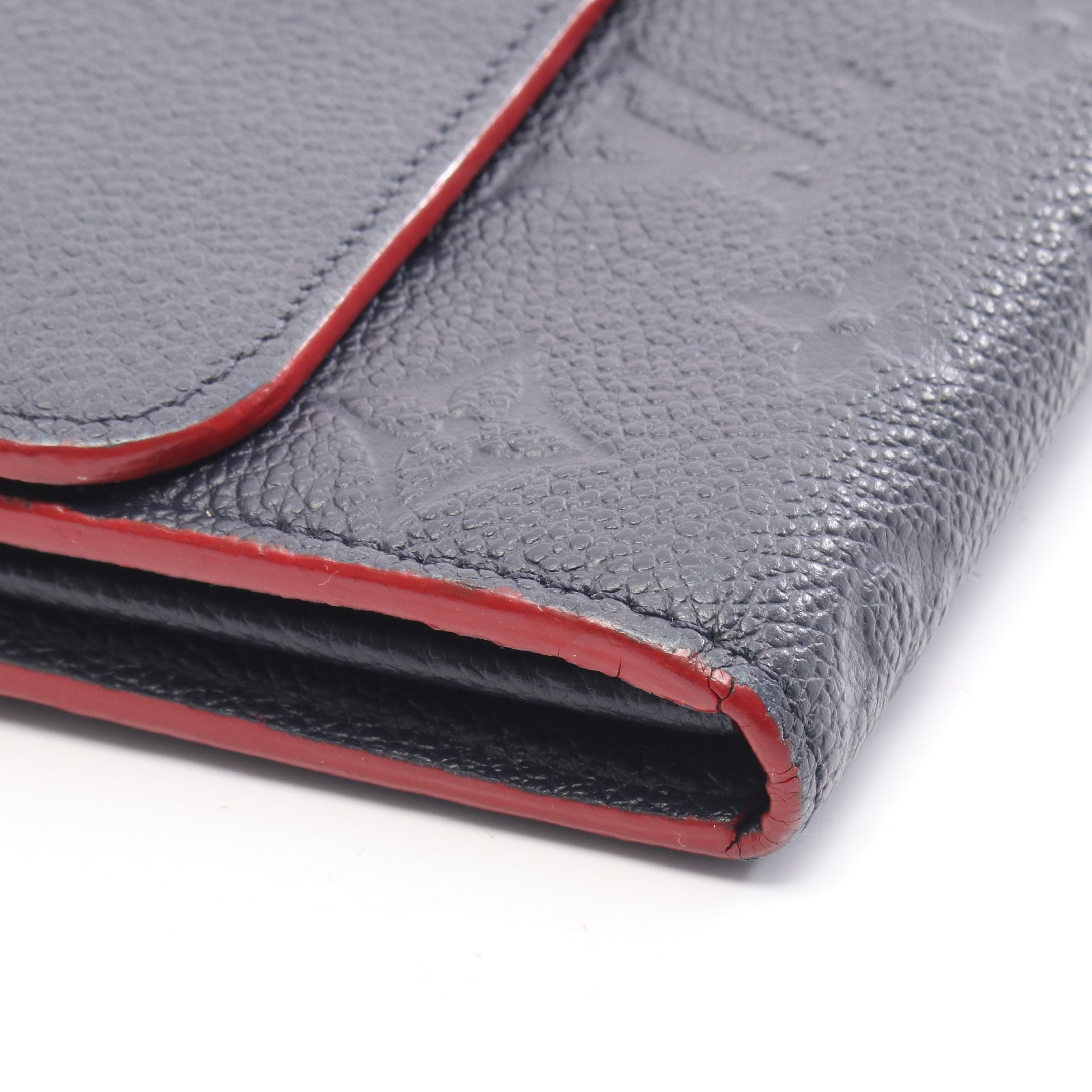 ポルトフォイユ ポンヌフ モノグラムアンプラント マリーヌルージュ 二