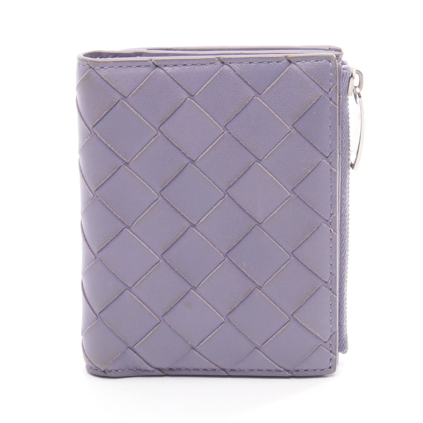 イントレチャート 二つ折り財布 レザー パープル ボッテガヴェネタ 財布・小物 BOTTEGA VENETA