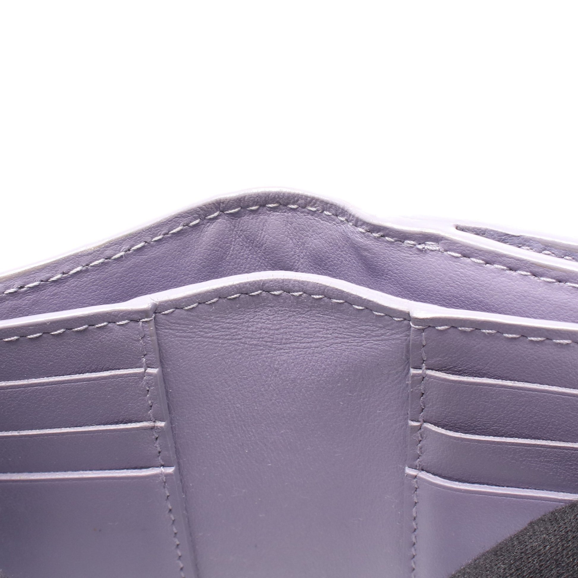 イントレチャート 二つ折り財布 レザー パープル ボッテガヴェネタ 財布・小物 BOTTEGA VENETA