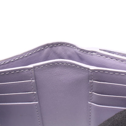 イントレチャート 二つ折り財布 レザー パープル ボッテガヴェネタ 財布・小物 BOTTEGA VENETA