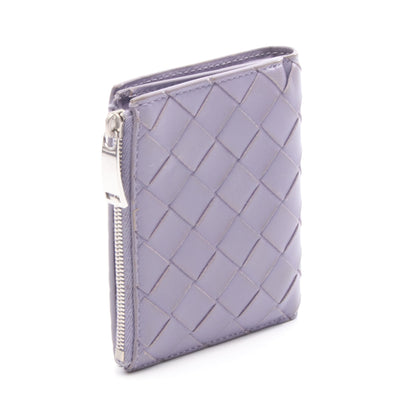 イントレチャート 二つ折り財布 レザー パープル ボッテガヴェネタ 財布・小物 BOTTEGA VENETA