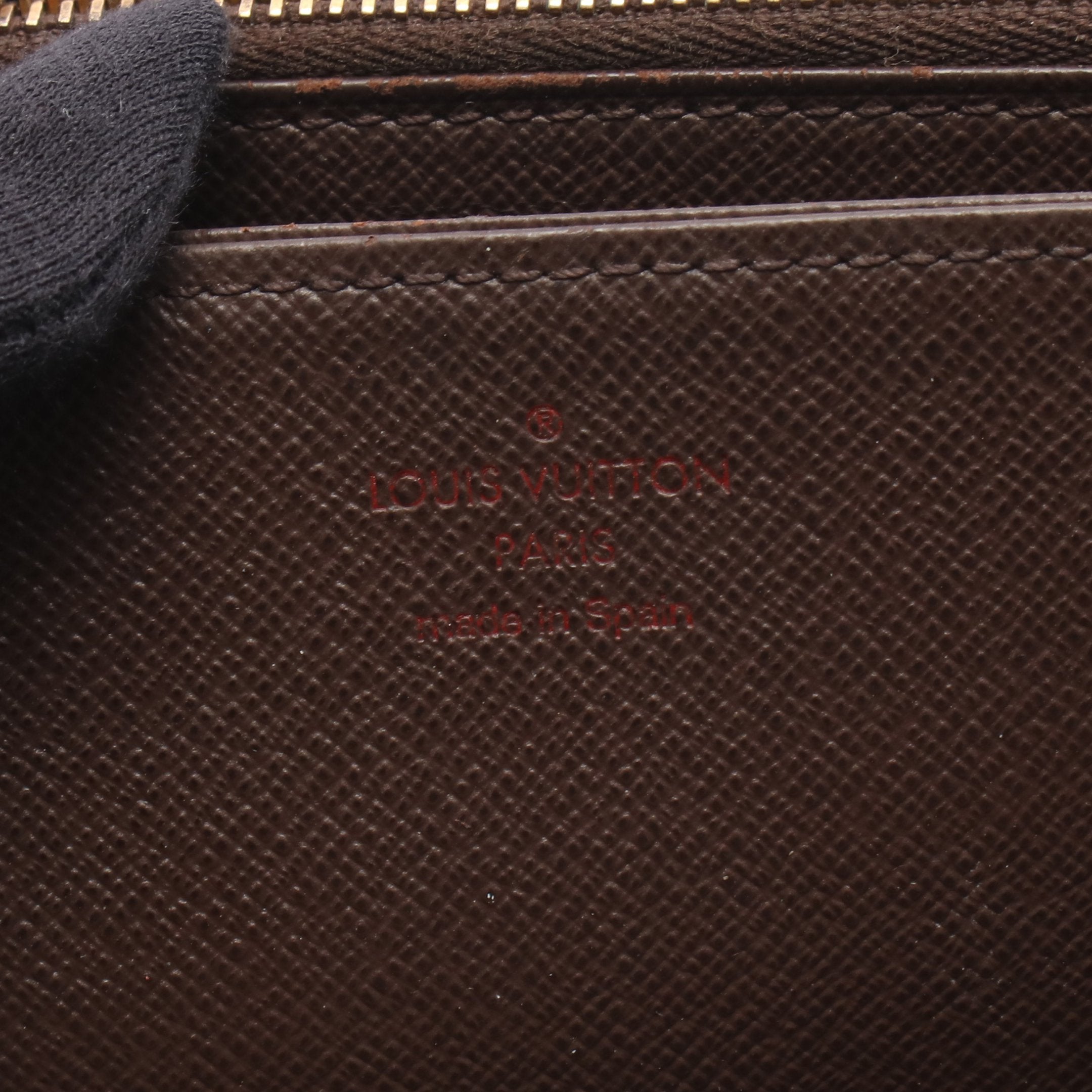 ジッピーウォレット ダミエエベヌ ラウンドファスナー長財布 PVC