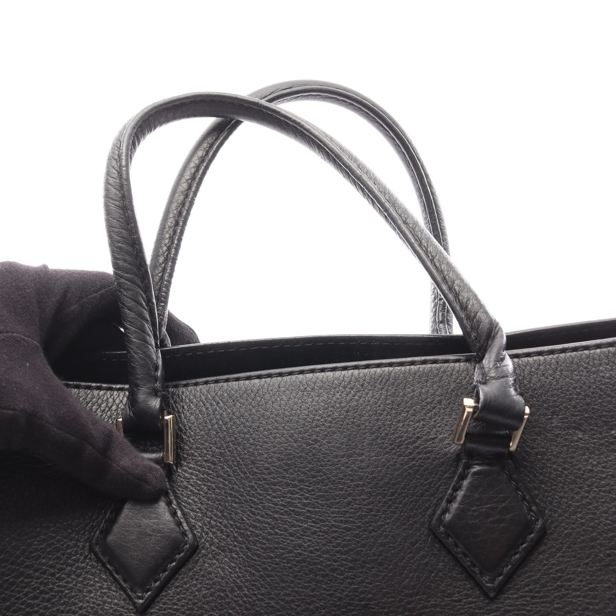 ロックスタッズ ハンドバッグ トートバッグ レザー ブラック 2WAY