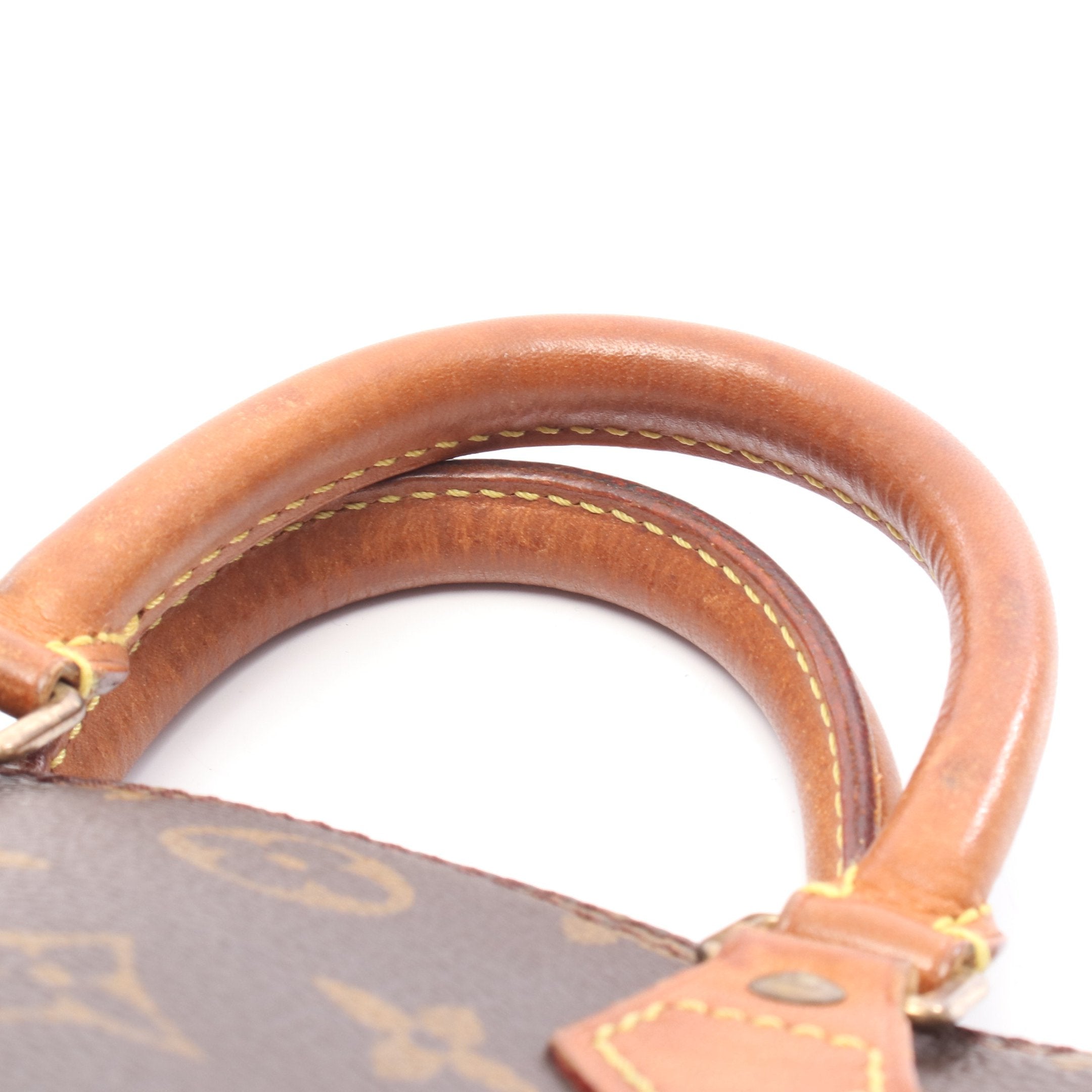 ミニスピーディ モノグラム ハンドバッグ PVC レザー ブラウン 2WAY