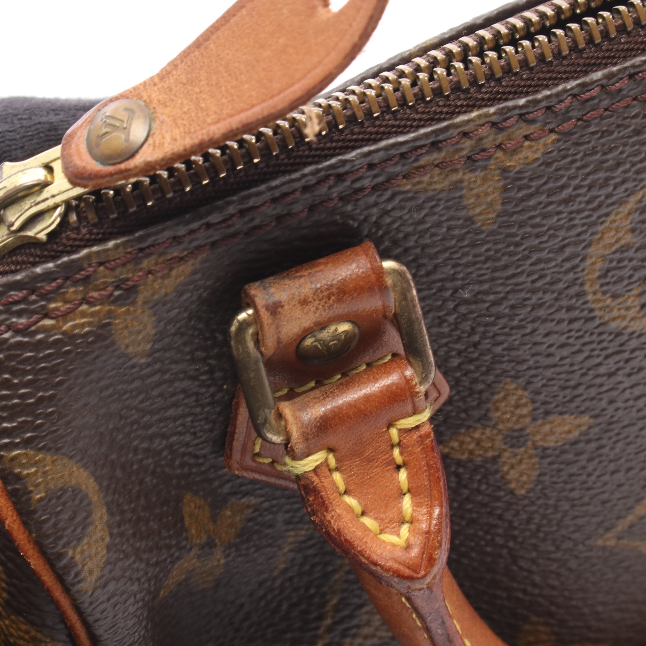 ミニスピーディ モノグラム ハンドバッグ PVC レザー ブラウン 2WAY