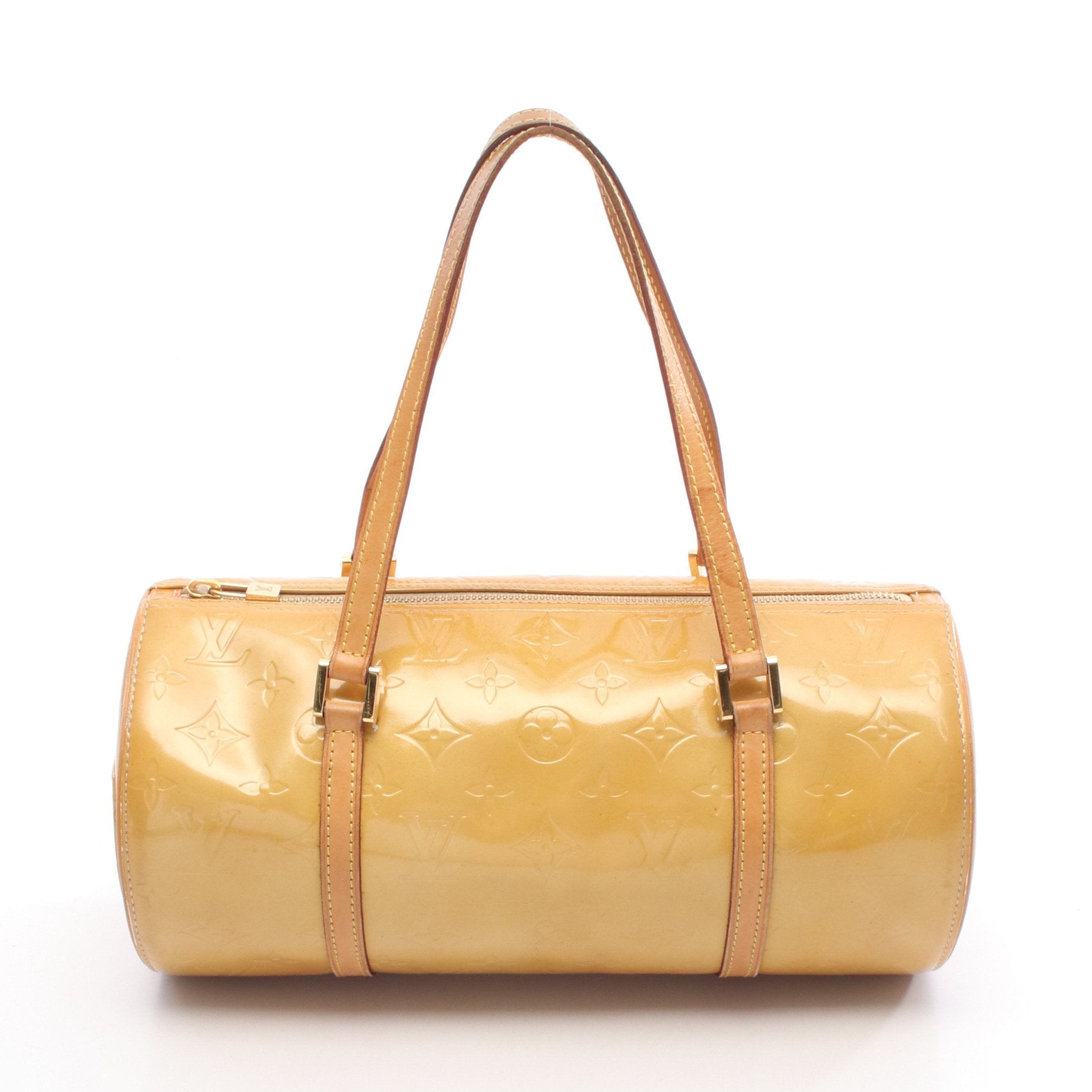 ルイヴィトン　ヴェルニ　モット　ベージュゴールド系　鑑定済み国内正規品 ベッドフォード モノグラムヴェルニ ハンドバッグ レザー ベージュ