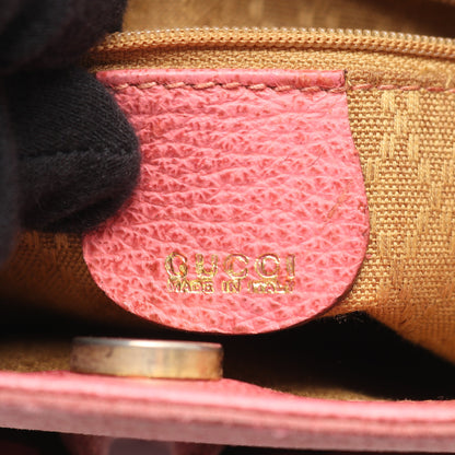 バンブー ハンドバッグ スエード レザー ピンク 2WAY グッチ バッグ GUCCI