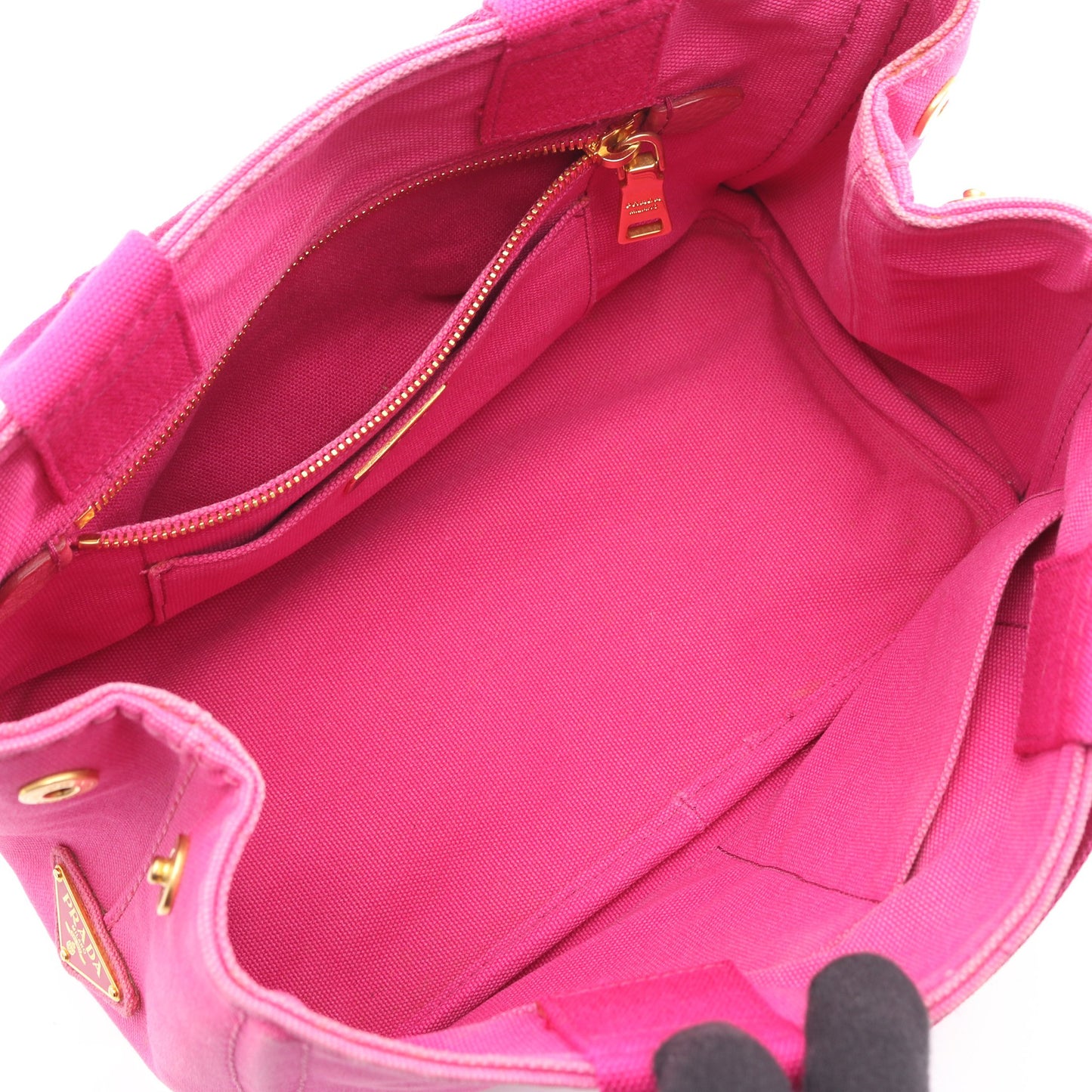 CANAPA カナパ ハンドバッグ トートバッグ キャンバス ピンク プラダ バッグ PRADA