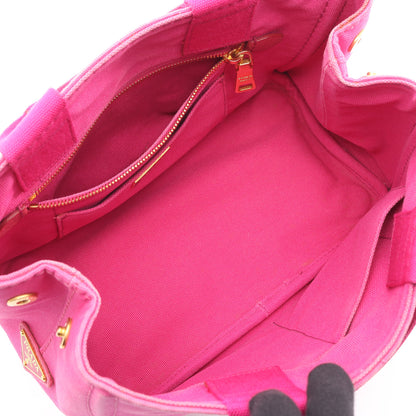 CANAPA カナパ ハンドバッグ トートバッグ キャンバス ピンク プラダ バッグ PRADA