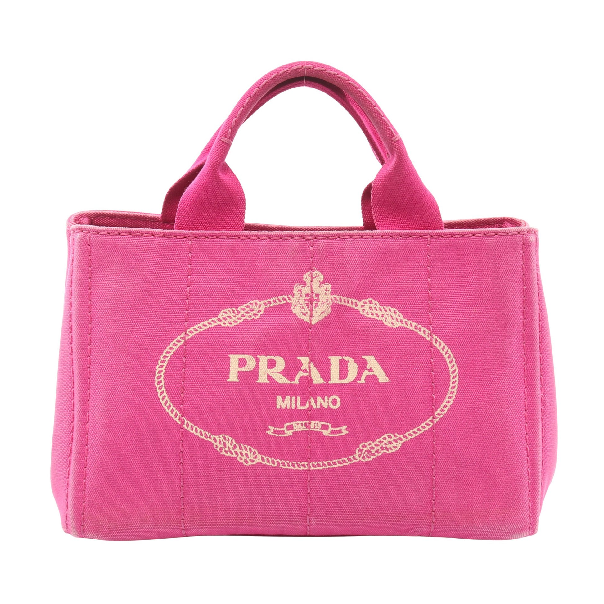 CANAPA カナパ ハンドバッグ トートバッグ キャンバス ピンク プラダ バッグ PRADA