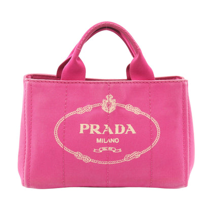 CANAPA カナパ ハンドバッグ トートバッグ キャンバス ピンク プラダ バッグ PRADA