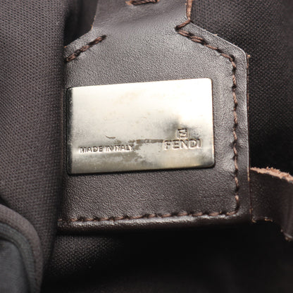 ズッキーノ ハンドバッグ トートバッグ キャンバス レザー ベージュ ブラウン フェンディ バッグ FENDI