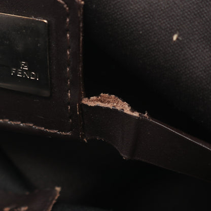 ズッキーノ ハンドバッグ トートバッグ キャンバス レザー ベージュ ブラウン フェンディ バッグ FENDI