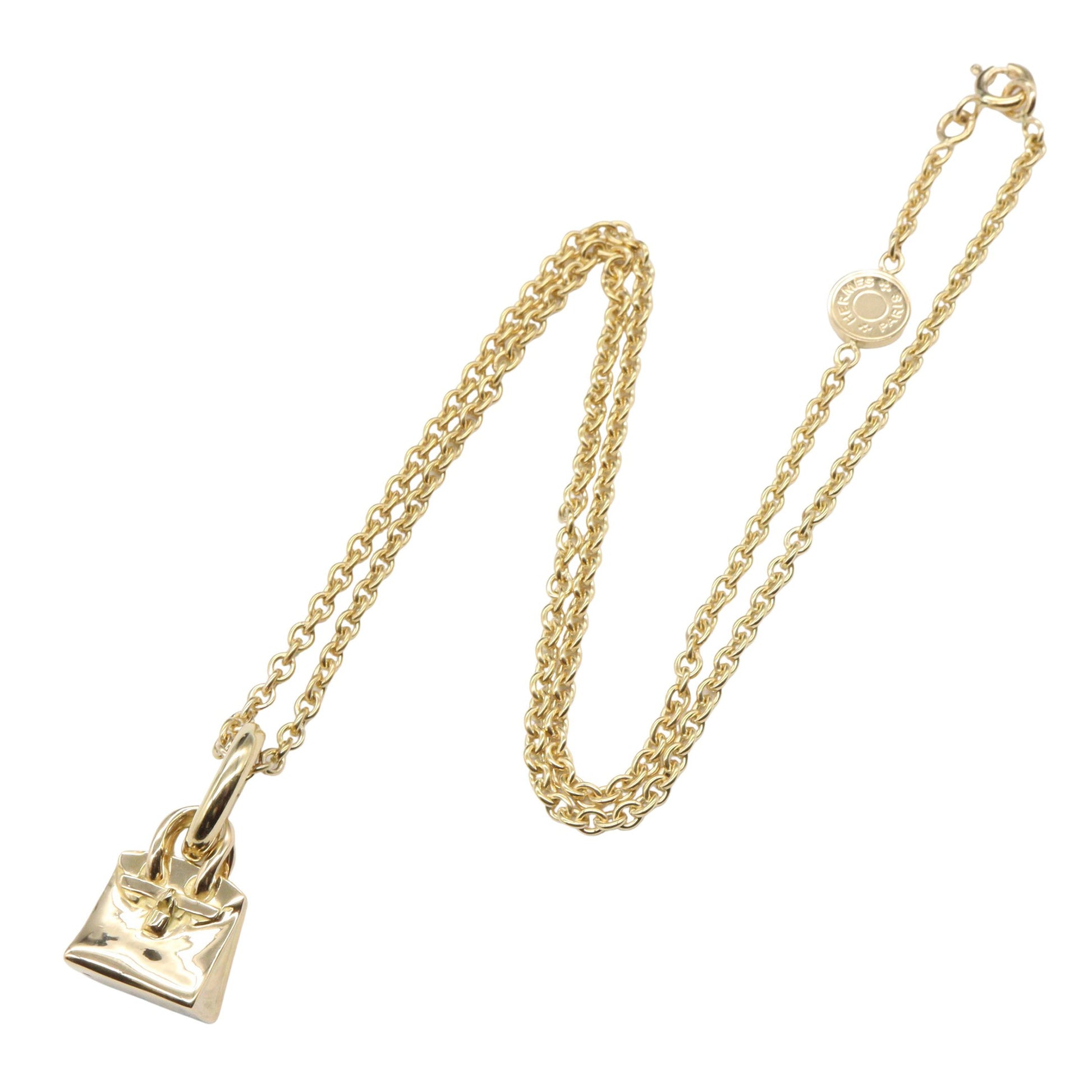 バーキンモチーフ ネックレス ネックレス K18YG イエローゴールド エルメス アクセサリー HERMES