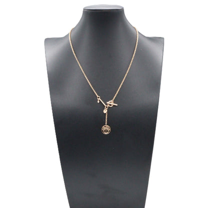 エクスリブスリ ダイヤ ネックレス ネックレス K18PG ダイヤモンド ピンクゴールド エルメス アクセサリー HERMES