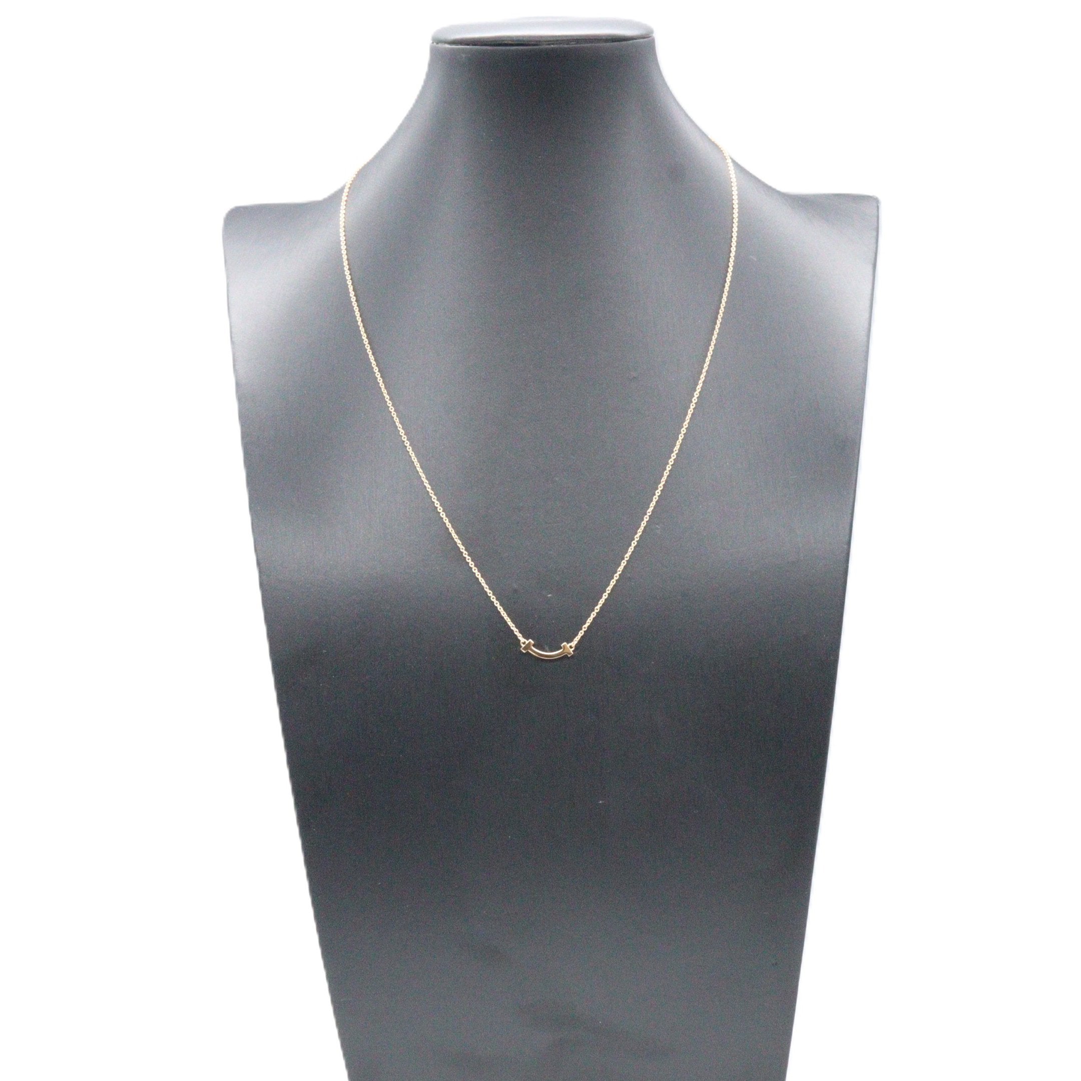 Tスマイル ネックレス ミニ ネックレス K18PG ピンクゴールド