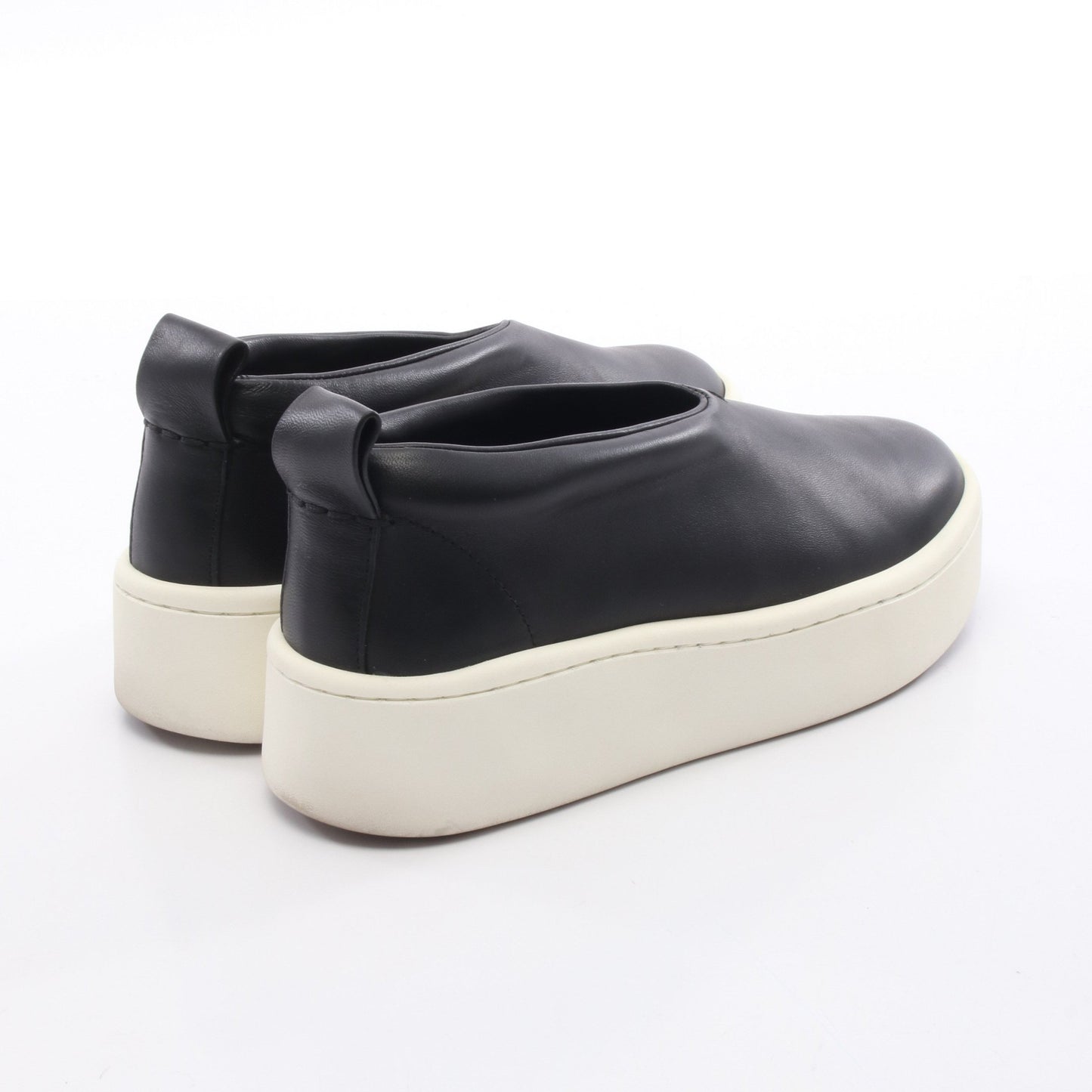 スリッポン スニーカー レザー ブラック プラットフォーム 厚底 ジルサンダー シューズ JIL SANDER