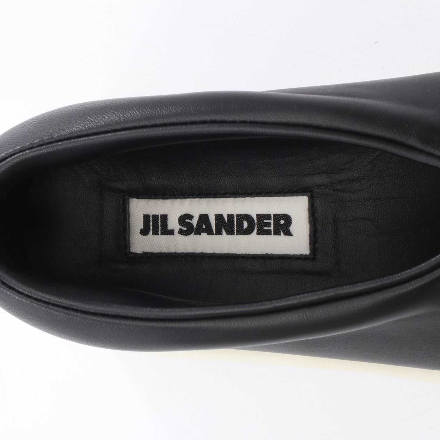 スリッポン スニーカー レザー ブラック プラットフォーム 厚底 ジルサンダー シューズ JIL SANDER