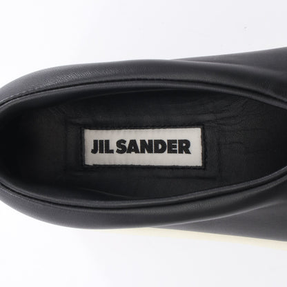 スリッポン スニーカー レザー ブラック プラットフォーム 厚底 ジルサンダー シューズ JIL SANDER