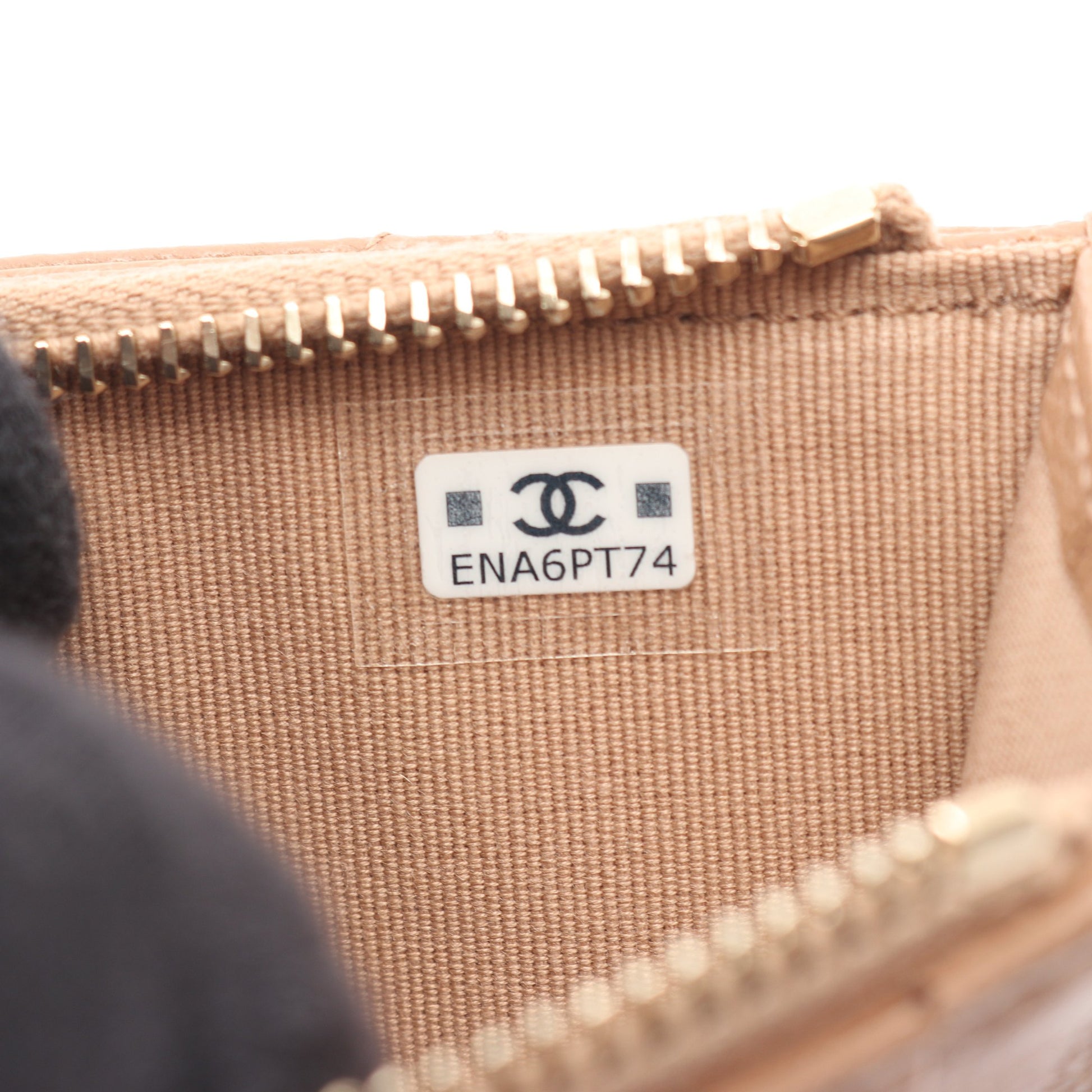 クラシック カードケース コインケース キャビアスキン ライトブラウン ゴールド金具 シャネル – RECLO