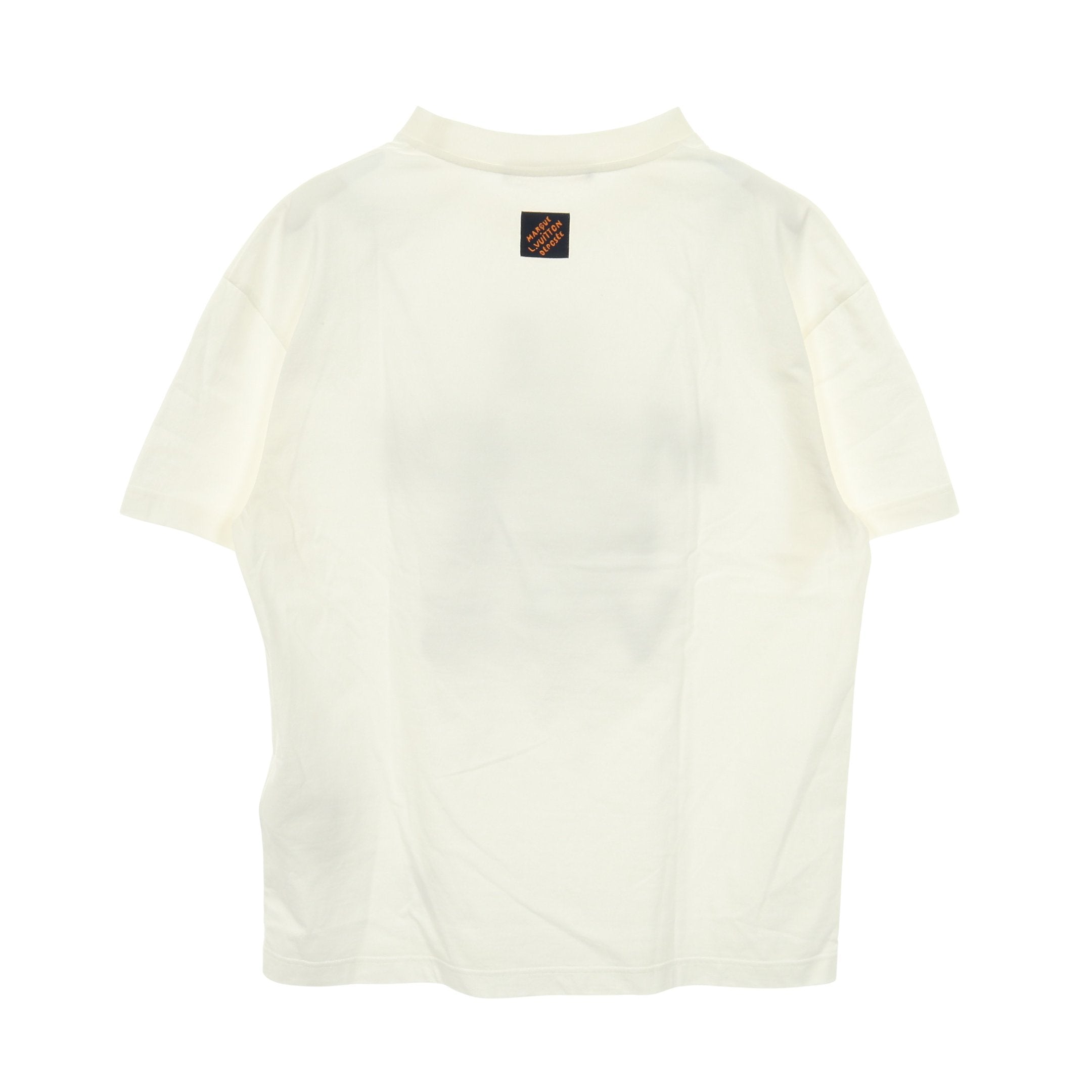 グラフィック Tシャツ クルーネック コットン ホワイト ネイビー 25SS