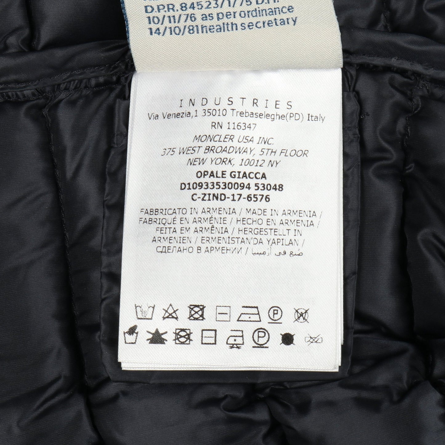 OPALE ダウンジャケット ナイロン ネイビー モンクレール アウター MONCLER