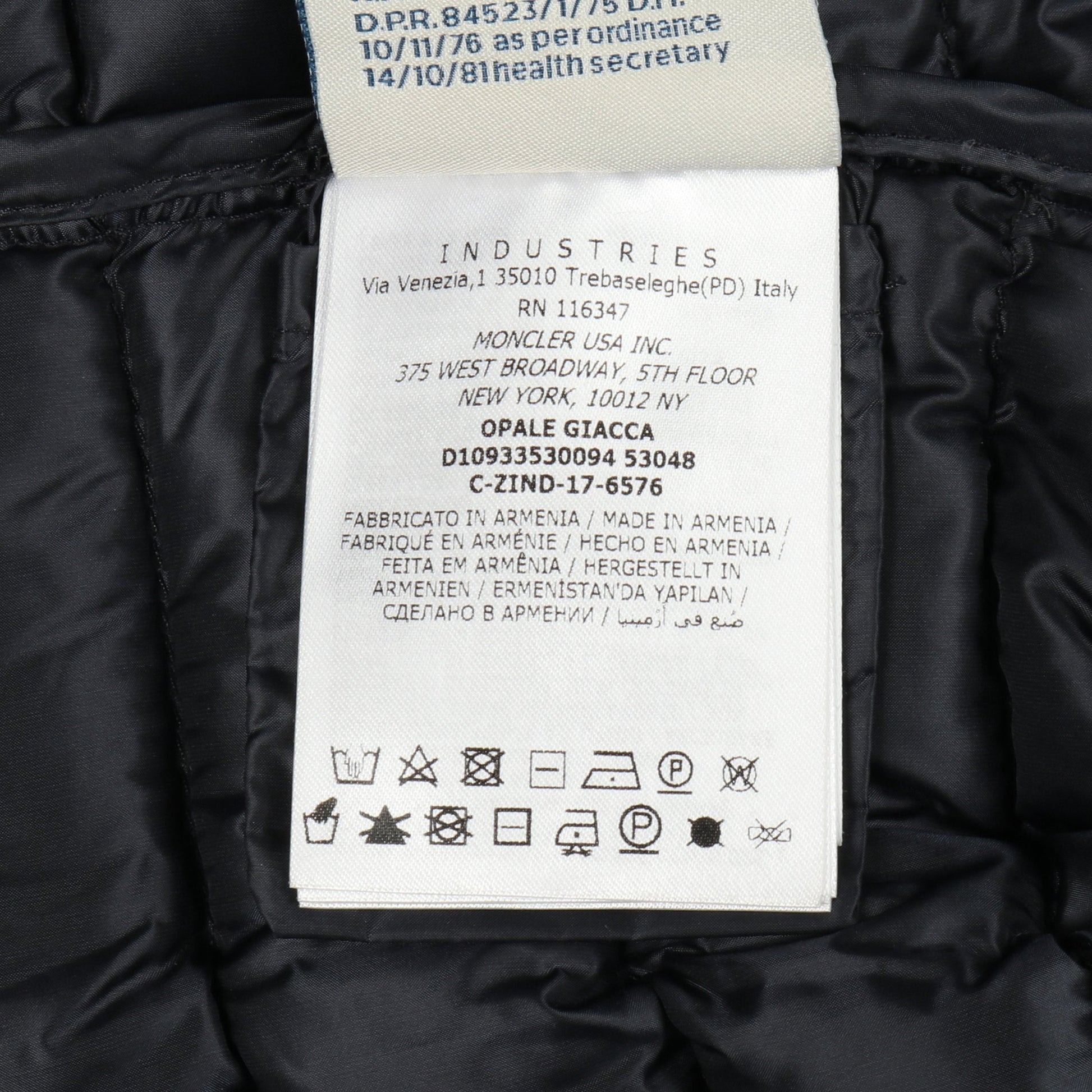 OPALE ダウンジャケット ナイロン ネイビー モンクレール アウター MONCLER