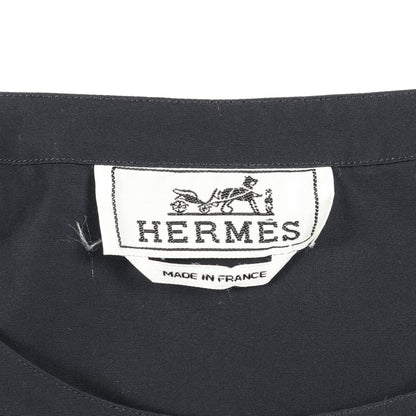 プルオーバー シャツ コットン ネイビー ブラック ダークグリーン エルメス トップス HERMES