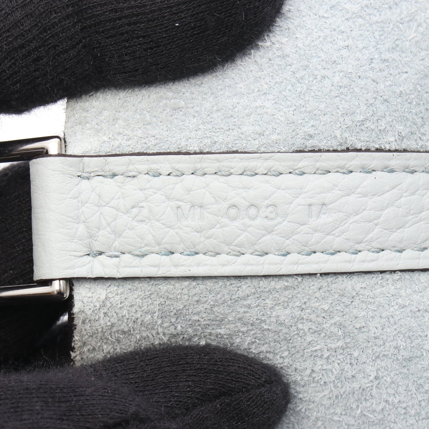 ピコタンロックMM ブルーペール ハンドバッグ トリヨンクレマンス ライトブルー シルバー金具 Z刻印 エルメス バッグ HERMES
