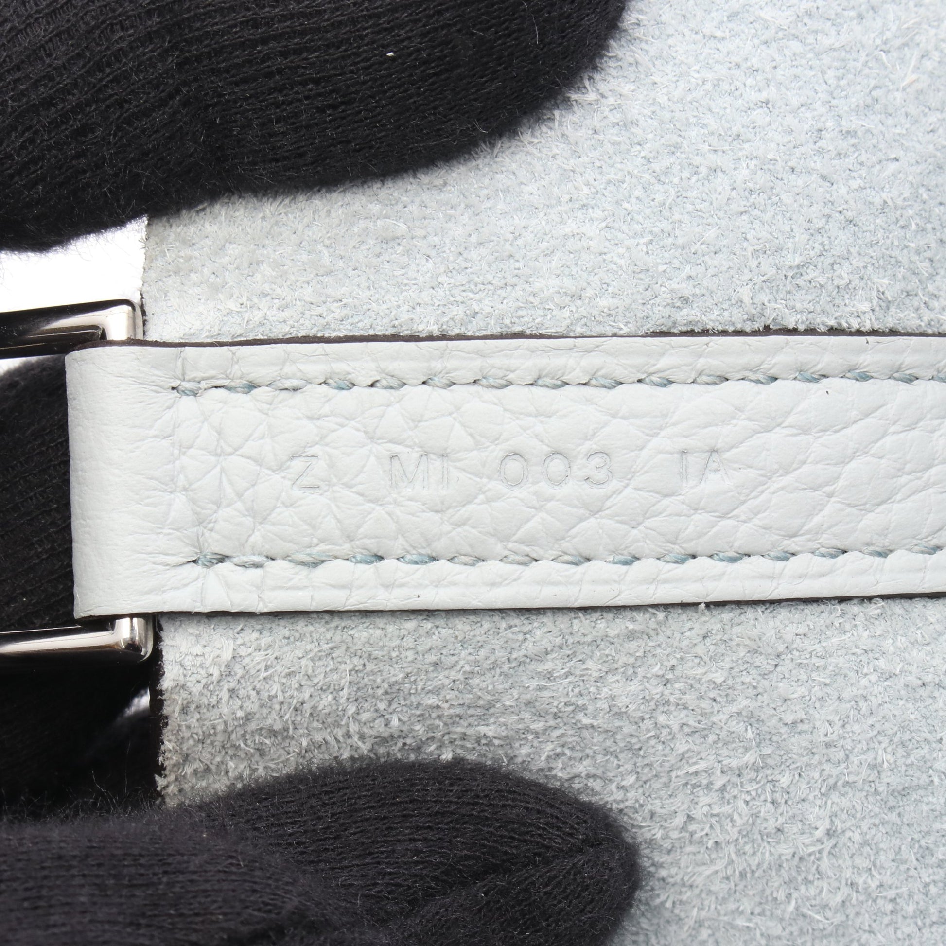 ピコタンロックMM ブルーペール ハンドバッグ トリヨンクレマンス ライトブルー シルバー金具 Z刻印 エルメス バッグ HERMES