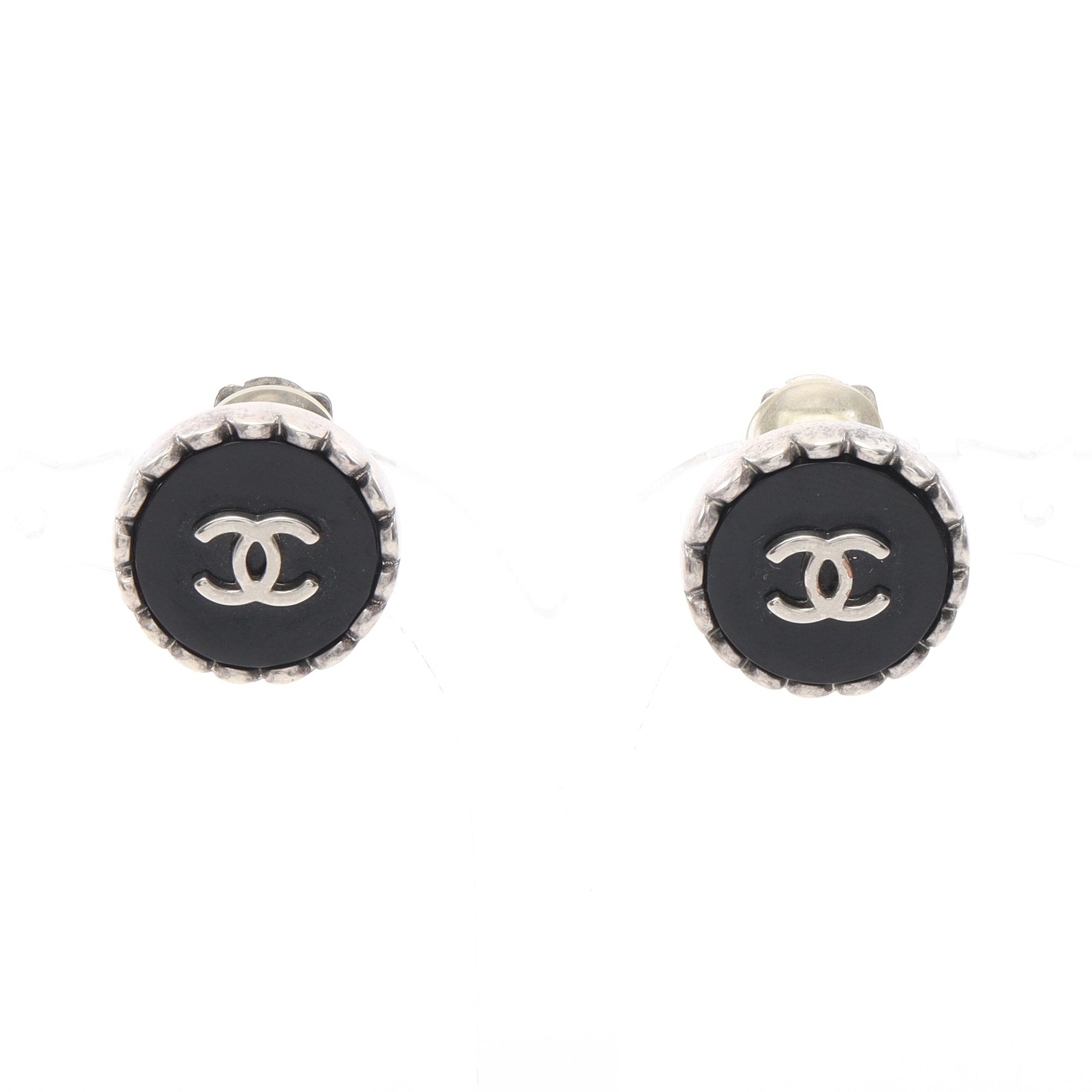 CHANEL ココマーク キルティング スクエア イヤリング シルバー×ブラック 片耳のみ ココマーク イヤリング シルバー ブラック 96P シャネル – RECLO