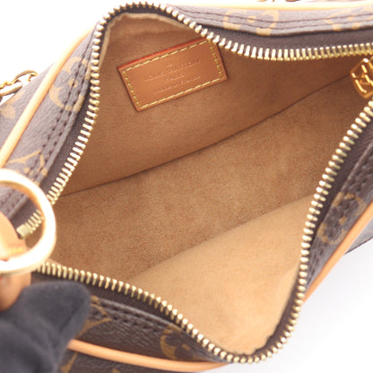 ループ モノグラム チェーンショルダーバッグ PVC レザー ブラウン 2WAY ルイヴィトン バッグ LOUIS VUITTON