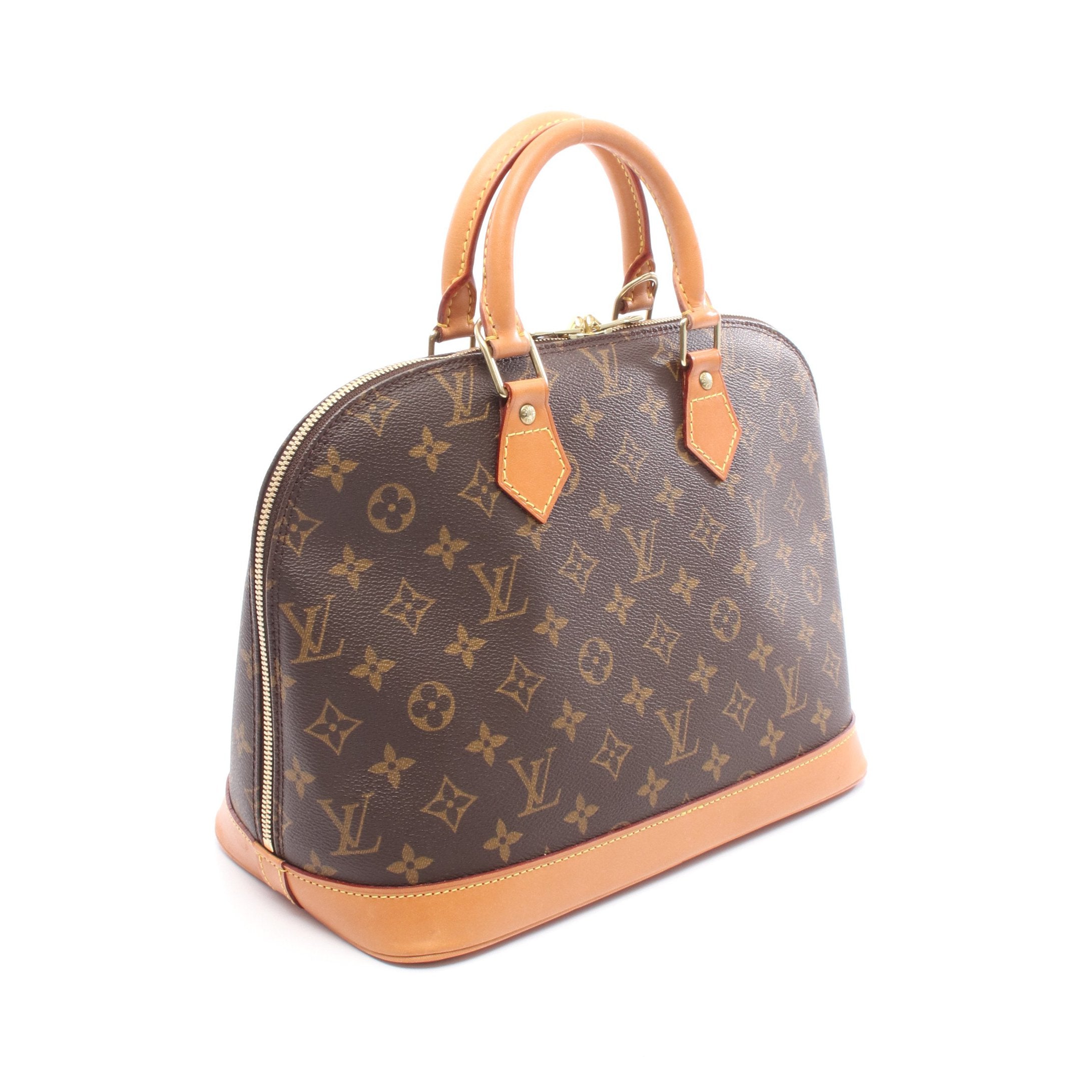 美品✨ルイヴィトン モノグラム アルマPM ハンドバッグ　PVC ブラウン アルマPM モノグラム ハンドバッグ PVC レザー ブラウン ルイヴィトン