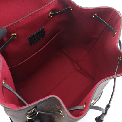 モンスリ NM PM モノグラム バックパック リュックサック PVC レザー ブラウン ブラック ルイヴィトン バッグ LOUIS VUITTON